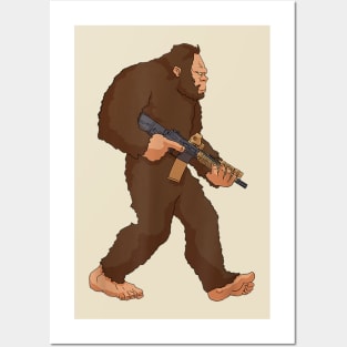 Bigfoot Second Amendment Posters and Art